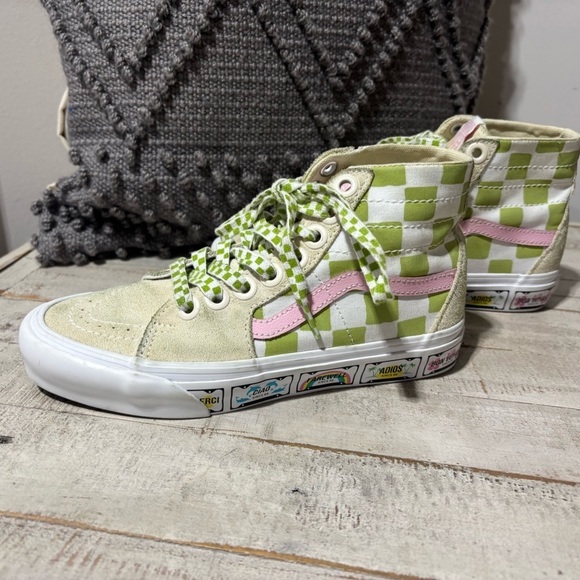 Vans Emma Mulholland On Holiday x SK8 Checkered Shoes- Sz 8 - Picture 3 of 7